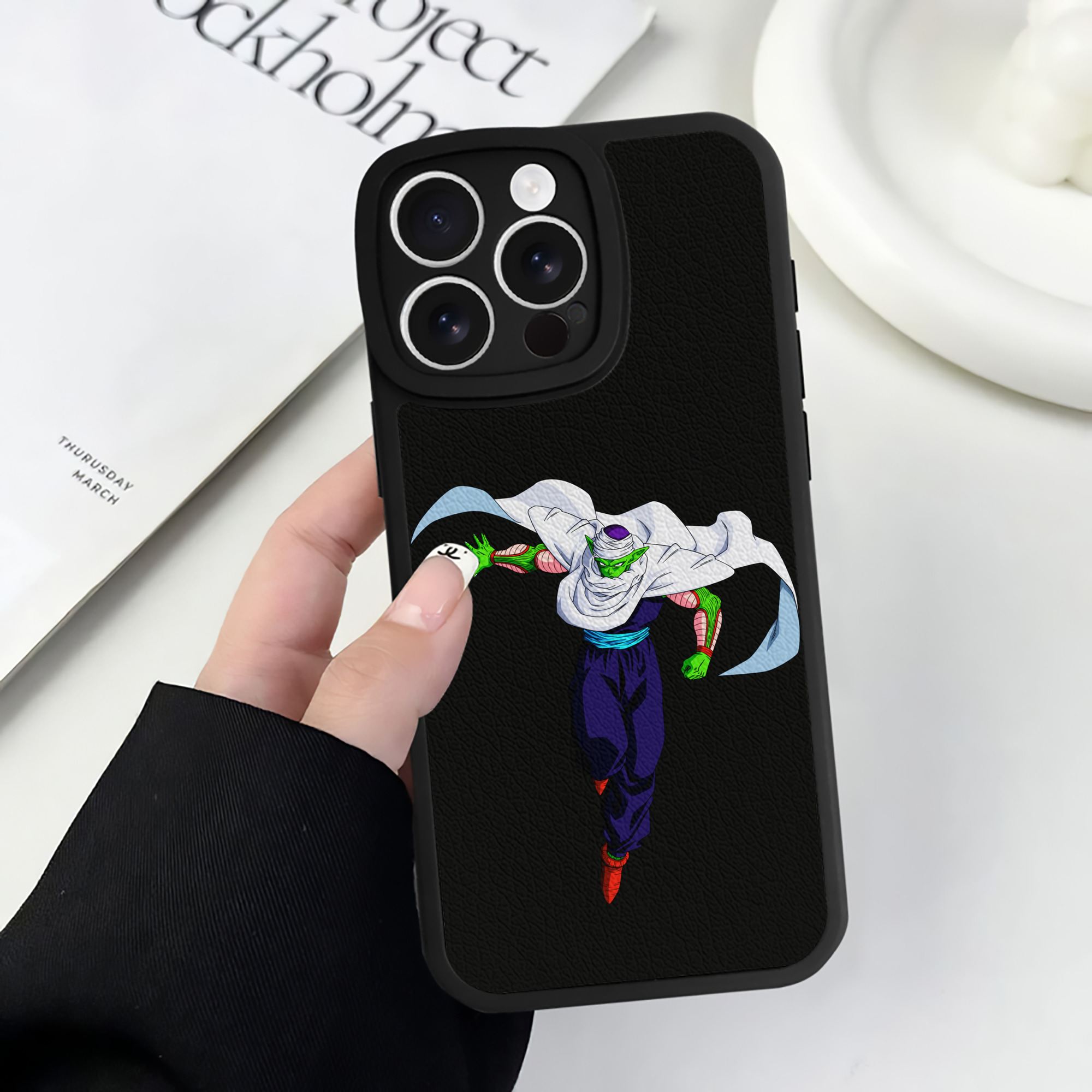 （画像用） ドラゴンボール ピッコロ DRAGON BALL Piccolo 【iPhone 16シリーズ対応】シリコンスマホケース（レザー調） 材質：シリコン